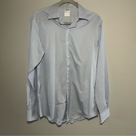 Brooks Brothers Pin Stripes Classic Button Down dress shirt Makers & Merchants - Picture 9 of 11